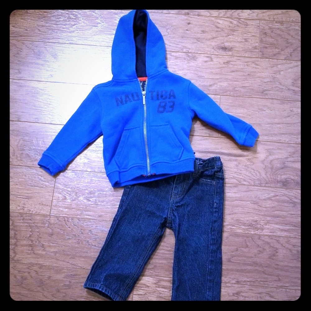 Sweatshirt and Jeans